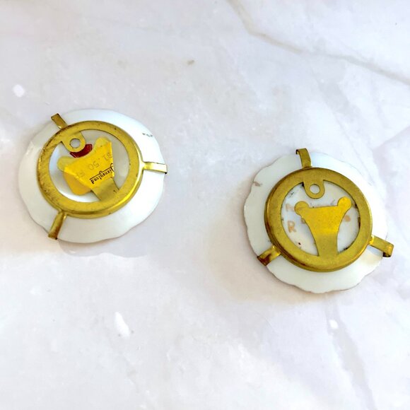 Hand-Painted Limoges Miniature Plate Set: Victorian Romantic Decor, Easel Stands - Picture 6 of 6